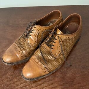 Allen Edmonds Shreveport Camel Woven Leather Men's Dress Shoes